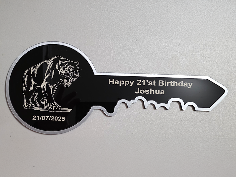 21st Birthday Key — custom work by GeoSaffer, Auckland