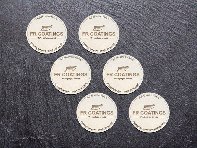 Coasters  — laser cut / engraved by GeoSaffer, Auckland