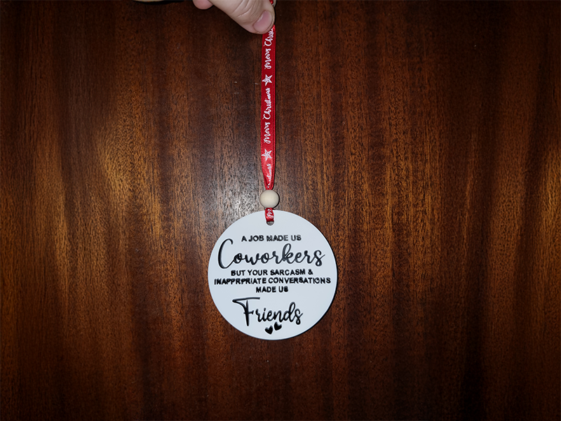 Special Request Christmas Ornament — laser cut / engraved by GeoSaffer, Auckland