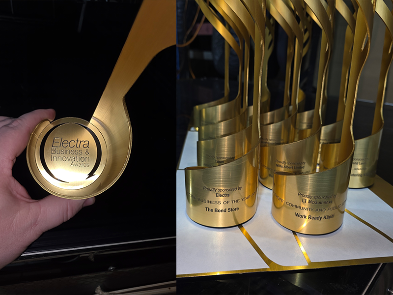 Event Trophies — custom work by GeoSaffer, Auckland