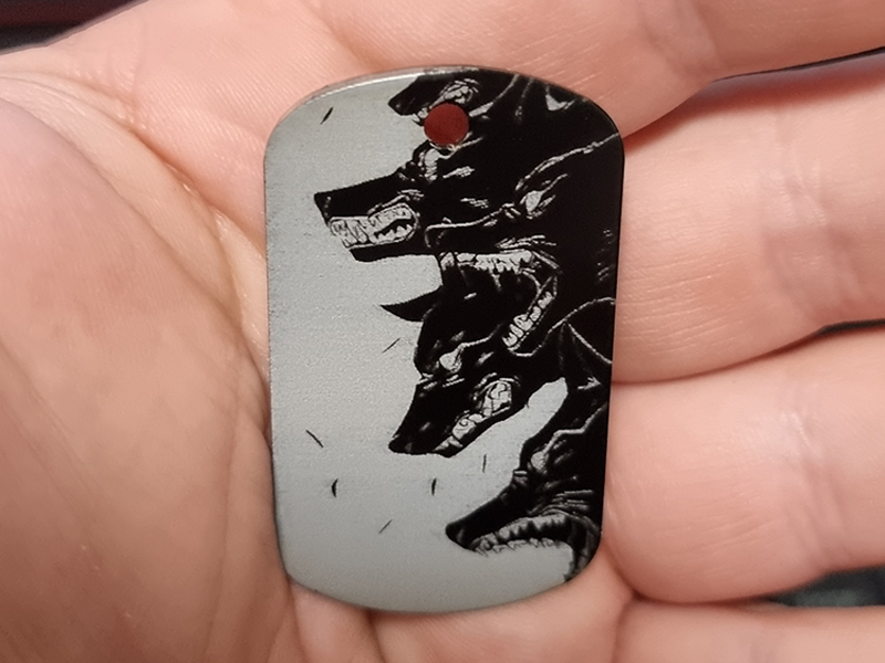 Dog Tags — laser cut / engraved by GeoSaffer, Auckland